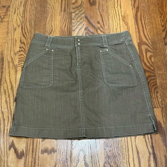 Kuhl Stirr Adventure Denim Cargo Skirt - Picture 1 of 5